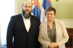 27. mart 2019. Narodni poslanik dr Muamer Zukorlić sa specijalnom izaslanicom ministra spoljnih poslova za Zapadni Balkan Češke Republike Janinom Hrebičkovom